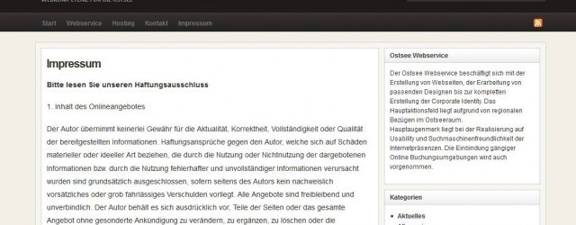 Rechtssicheres Impressum Rechtssicheres Impressum