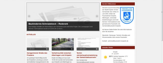 Relaunch Webseite Feuerwehr Kröpelin Relaunch Webseite Feuerwehr Kröpelin